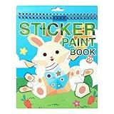 AEAHALY Easter Sticker Book Crafts for Kids Ages 4-8 Reusable Sticker Paint Books Basket Stuffer Gift Party Favors Include Bunny Egg Carrot Chick Gnome and More Designs Create Festival Atmosphere