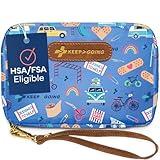 KeepGoing Travel First Aid Kit for Kids – 130 Pc. for Car, Home, Purse, Diaper Bag & Backpack with Latex-Free Bandages - Mini First Aid Kit Travel Size TSA-Approved