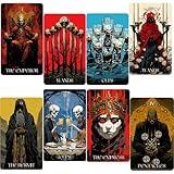 ZHQGYN 78 Tarot Cards, Tarot Cards Deck with Guide Book for Beginners, Fortune Telling Toys, Durable Cards, Suitable for Beginners to Experts, Creative Art Real Experience.
