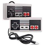 suily 2 Pack USB Gamepad Controller for NES Emulators,Plug-and-Play NES Game Controller for PC Mac Raspberry Pi,Wired Retro Joystick for Emulators
