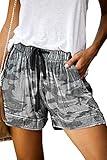 ONLYSHE Lounge Beach Athletic Shorts for Women Summer Casual Loose Short Pants with Pockets Juniors Plus Size Pants Camouflague 3XL