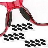 SAIGO Soft Foam Nose Pads Self Adhesive Non-Slip Eyeglass Nose Pads, Thin Nosepads for Eyeglasses Sunglasses Glasses,12Pairs,1.5MM Black