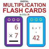 Digital Multiplication Flash Cards in Color (Ordered and Shuffled 1-9) (Memorize Arithmetic Facts Book 3)