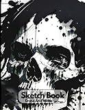 Sketch Book: Skull graphic cover / SketchBook&Notebook / Draw and Write / Notebook for drawing writing / Sketching Drawing Painting / 8.5 x 11 Inches 200 Pages