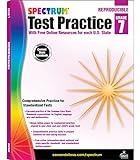 Spectrum 7th Grade Test Practice Workbooks All Subjects, Ages 12 to 13, Grade 7 Test Practice, Language Arts, Reading Comprehension, Vocabulary, ... Reproducible Book - 160 Pages (Volume 67)