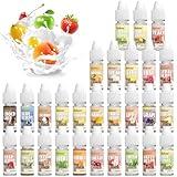 Food Flavoring Oil, 28 Flavors 100% Pure Natural Extract Liquid Oil, Concentrated Candy Flavoring for Baking, Lip Balm, Drinks, Cooking, Soap - Water & Oil Soluble - .25 Fl Oz (6 ml) Bottles