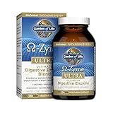 Garden of Life Vegetarian Digestive Supplement - Omega Zyme Ultra Enzyme Blend for Digestion, Bloating, Gas, and IBS, 180 Capsules