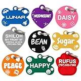 Dr. Fremont's Pet ID Tag Custom for Dog Cat Personalized | Many Shapes and Colors to Choose from | Made in USA | Strong Anodized Aluminum