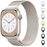 Original Milanese Loop Band Compatible with Apple Watch 38mm 40mm 41mm 42mm 44mm 45mm 46mm 49mm - Women & Men Magnetic Closure Adjustable Metal Strap for iWatch Series 10 9 8 7 6 5 4 3 2 1,Ultra,SE