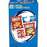 Kellogg's Cheez-It, Pringles & Rice Krispies Treats Snacks Mega Variety Pack, 30.1oz Box (30 Count)