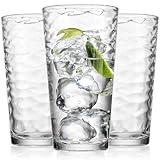 Glaver's Drinking Glasses Set of 10 Highball Glass Cups, Premium Glass Quality Coolers 17 Oz. Glassware. Ideal for Water, Juice, Cocktails, and Iced Tea. Dishwasher Safe.…