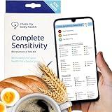 Check My Body Health Food Sensitivity Test for 970 Different Intolerances, Complete Food Intolerance Test Kit for Adults, Allergy Test, Easy to Use Home Hair Strand Testing Kit, Results in 5 Days
