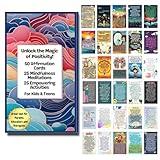 THE GRATITUDE STORE 50 Positive Affirmation Cards for Kids, 25 Meditation Cards & 25 Empowering Activities. Self Esteem, Confidence Building, Daily Affirmations and Mindfulness for Kids.