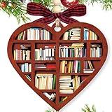 Book Ornament, Book Lovers Gifts - Book Ornaments for Christmas Tree, Bookworm, Book Club, Bookish, Library, Bookshelf Ornament - Gifts for Book Lovers Women