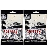 Walkers' Nonsuch Liquorice Toffees | with Condensed Milk & Black Treacle | Imported from the UK | Traditional British Candy | Old Fashioned Licorice Toffee | 5.29 Oz (Pack of 2)