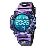 Kids Watch,Boys Watch for 3-15 Year Old Boys,Digital Sport Outdoor Multifunctional Chronograph LED 50 M Waterproof Alarm Calendar Analog Watch for Children with Silicone Band,Kids Gift