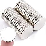 MIN CI 30 Pcs Super Strong Rare Earth Magnets Disc, 20 x 3 mm Decorative Round Fridge Neodymium Magnets, Fun Small Refrigerator Magnet for Whiteboard, Cute Locker Magnet, for Crafts Dry Erase Board