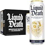 Liquid Death, Still Mountain Water, 8-Pack (19.2oz Cans), Real Mountain Source, Infinitely Recyclable Ice-Cold Cans, American Made