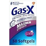 Gas-X Maximum Strength Gas Relief Softgels with Simethicone 250 mg for Bloating Relief - 50 Count