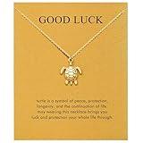 Baydurcan Sea Turtle Necklace - Turtle Gifts for Women & Girls, Gold