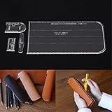 BAENRCY Pencil Case Acrylic Template Leather Pattern Acrylic Leather Pattern Leather Templates