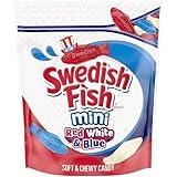 SWEDISH FISH Mini Red, White & Blue Soft & Chewy Candy, Bulk Candy, 1.8 lb