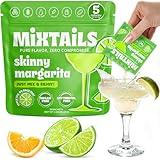 Mixtails Sugar Free Margarita Mix, 12 Instant Skinny Margarita Cocktail Mixers, Zero Sugar Mocktails Non-Alcoholic Drinks, Easy to Mix Portable Single Packets, Real Fruit, Vegan, Gluten and Dairy Free