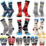 Glitopper 6 Pairs Funny Theatre Socks for Men Women Gifts Clothing Broadway Musical Theater Lover Gifts Drama Socks(7x7.9 Inches)