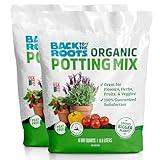 Back to the Roots 100% Organic Potting Mix (Value 12 quart) | Premium Blend | Made in the USA