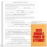 Zastic! 2025 Durable Power of Attorney Forms Kit - Comprehensive Power of Attorney Form for Financial, Legal, and Personal Use – Includes 3 Blank Durable Power of Attorney Forms, Guide, & Envelopes