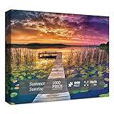 Nature Puzzle 1000 Pieces for Adults, Scene Scenery Landscape Puzzle, Travel Jigsaw Puzzles Scenic as Lake Decor