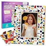 goldentime Decorate Your Own Mosaic Picture Frame for Kids-DIY Mosaic Craft Kits Fun Arts and Crafts for Kids Teens Adults Christmas Valentine Birthday Father’s Day Gifts for Girls & Boys 6-8, 8-12