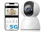 GUOANVISION Indoor Pan/Tilt Security Camera, 5G WiFi Home Cameras for Baby Monitor/Pet Camera, Auto-Focus and Zoom, Motion Detection, 2-Way Audio, Siren, Night Vision, Cloud & SD Card Storage