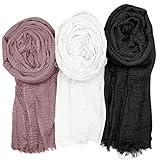 Women Scarf Shawl for All Season 3PCS Scarve Wrap Scarve E.