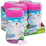 Mentos Pure Fresh Spring Edition Sugar-Free Chewing Gum with Xylitol, Bubble Fresh Flavor, Easter, Bunny Bottle, 50 Piece Bottle (Bulk Pack of 4)