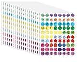 1600 PCS Yard Sale Price Stickers 3/4" Round Garage Sales Sticker Garage Sale Stickers Bright Colors Pricing Sticker Prices Tags for Small Business Yard, Flea Market Garages Sales Supplies