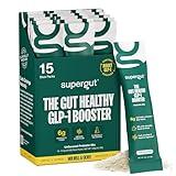 Supergut Gut Healthy GLP-1 Booster - High Fiber GLP-1 Supplement Powder for Women & Men - Sugar-Free Drink Mix for Gut Health (15 Servings)