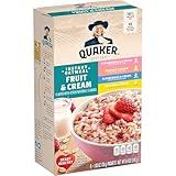 Quaker Instant Oatmeal, Fruit & Cream Variety Pack, 8 Count(Pack of 1)