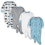 Onesies Brand Baby Boys 4-pack 'N Play Footies And Toddler Sleepers, Blue Elephant, 3-6 Months US