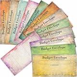 PARTH IMPEX 120 Pack Vintage Budget Envelopes for Cash, Budgeting Tracker Binder, Money Saving Challenge, Great for Money Management, Cash Stuffing and Savings Organizer 3.5" x 7" in 12 Color