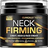 Neck Firming Cream - Anti Wrinkle Cream - Saggy Neck Tightener & Double Chin Reducer Cream - Collagen & Retinol Skin Tightening Cream - Anti Aging Moisturizer for Neck & Décolleté 3.4oz