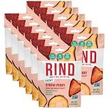 RIND Snacks | Straw-Peary | Strawberry, Apple & Pear | Dried Fruit Superfood | Chewy Snack | No Sugar Added | All Natural | High in Fiber | Gluten Free | Vegan | Paleo | Fruit Snacks | 3 oz | 12 Pack