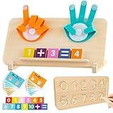Montessori Toys for 3 4 5 Year Old,Double-Sided Preschool Learning Toys for Toddlers age 2-4,Educational Math manipulatives Number Counting Blocks for Kids,Christmas Stocking Stuffers for Boys Girls
