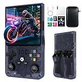 2025 New R36MAX Retro Handheld Game Console, 4.0 Inch IPS Screen Retro Gaming Console,Linux System, 4000mAh Battery Portable Pocket Mini Arcade, Built-in 64G, Grey