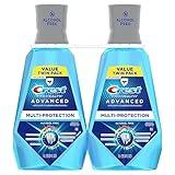 Crest Pro-Health Advanced Mouthwash, Alcohol Free, Multi-Protection, Fresh Mint, 1 L (33.8 fl oz), Pack of 2, Crest Mouthwash, Mouthwash Alcohol Free, Flouride Mouthwash