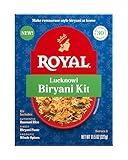 Royal Lucknowi Biryani Kit - White Basmati Rice, Biryani Paste, and Whole Spices - 11.5 oz Box