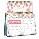 Ymumuda Small Desk Calendar 2025-2026 - Standing 2025 Calendar, JUL .2025 to JUN.2026, 8" x 6", Monthly Flip Desktop Style with To Do List, Your Personal Desk Organizer for Home Office