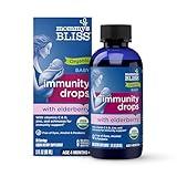 Mommy's Bliss Organic Baby Elderberry Drops, Immune Support with Vitamins, Prebiotics, Zinc & Organic Echinacea, Age 4 Months +, 3 Fl Oz (36 Servings)