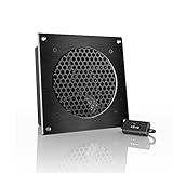 AC Infinity AIRPLATE S3, Quiet Cooling Fan System 6" with Speed Control, for Home Theater AV Cabinets