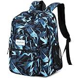 abshoo Classical Basic Geometry Mens School Backpack For College Teen Boys Water Resistant Bookbag (Geometry Black B)